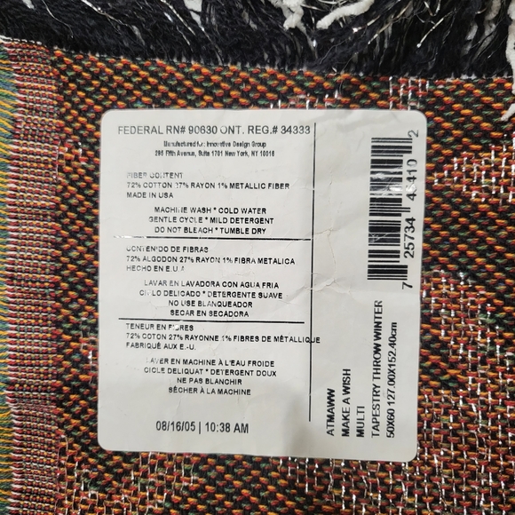 NEW Make A Wish Winter Tapestry Afghan Throw Blanket - Picture 9 of 9